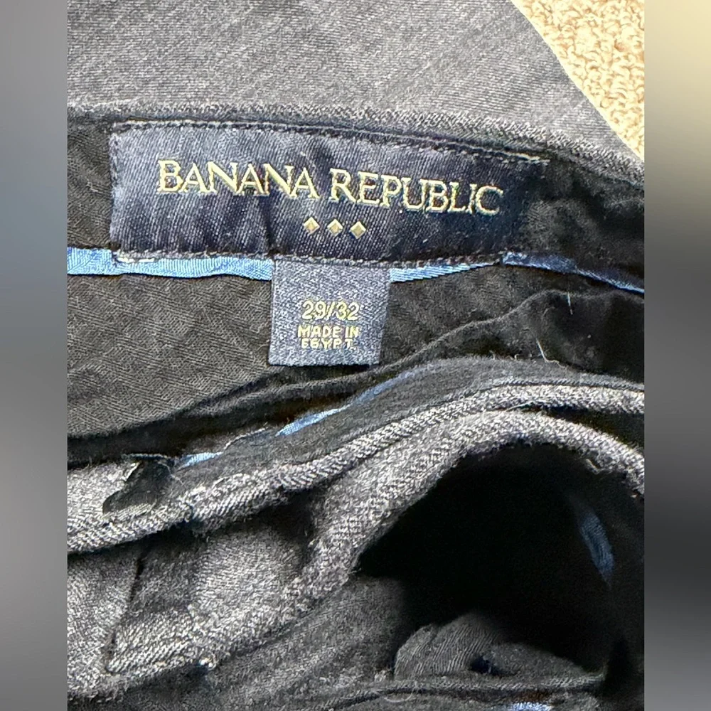 Bundle of 6 pairs of Banana Republic Men's Dress Pants - Blue, Gray, and Tan - Picture 9 of 13